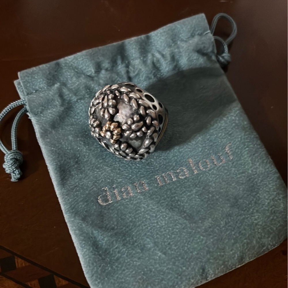 Dian Malouf Sterling Silver ring